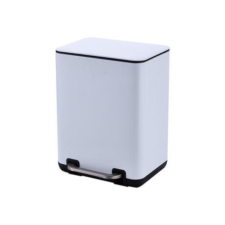 Estia Χαρτοδοχειο Μπανιου Cubic Soft Close 6lt Λευκο