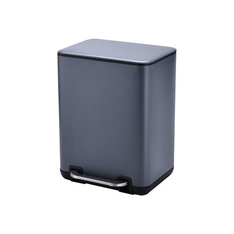 Estia Χαρτοδοχειο Μπανιου Cubic Soft Close 6lt Γκρι