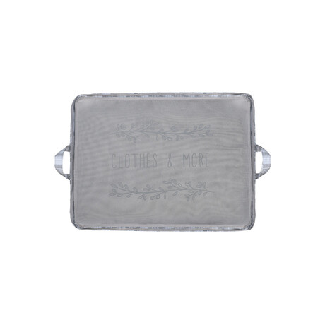 Estia Θηκη Αποθηκευσης non Woven Υφασματινη 60x45x35cm με Παραθυρο Ivory