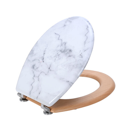 Estia Καπακι Τουαλετας Marble με Μεντεσεδες απο Κραμα Ψευδαργυρου