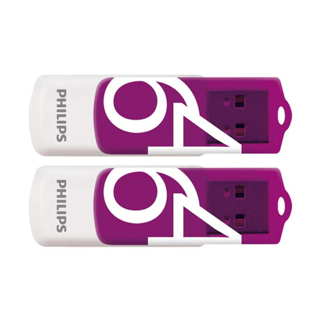 Philips Vivid Pack 64gb usb 2.0 Stick μωβ (Fm64fd05d/00) (Phifm64fd05d-00)