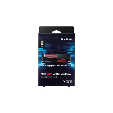 Samsung ssd 990 pro 2tb Pcie 4.0 (Nvme) R7450/w6900 Mb/s w/ Heatsink (mz-V9p2t0cw) (Sammz-V9p2t0cw)