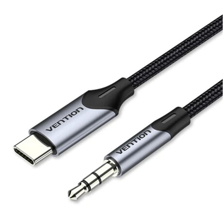 Vention Type-c Male to 3.5mm Male Cable 1m Gray Aluminum Alloy Type (Bgkhf) (Venbgkhf)