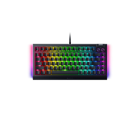 Razer BLACKWIDOW V4 75% - Mechanical RGB Gaming Keyboard - Hot-Swappable - Orange Tactile Switches Razer BLACKWIDOW V4 75% - Mechanical RGB Gaming Keyboard - Hot-Swappable - Orange Tactile Switches