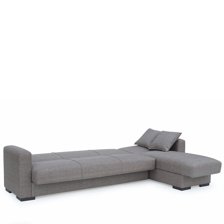 Καναπές Κρεβάτι Γωνιακός ArteLibre JOSE Καφέ Γκρι 270x165x84cm