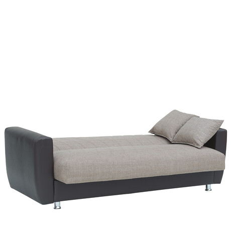 Καναπές Κρεβάτι Τριθέσιος ArteLibre JUAN Καφέ-Μπεζ 214x82x80cm