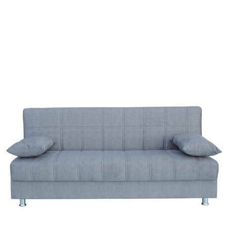 Καναπές Κρεβάτι Τριθέσιος ArteLibre LAURA II Γκρι 190x75x80cm