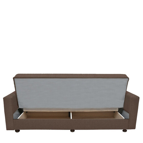 Καναπές Κρεβάτι ArteLibre AMETHYST Τριθέσιος Cappuccino 214x78x78cm