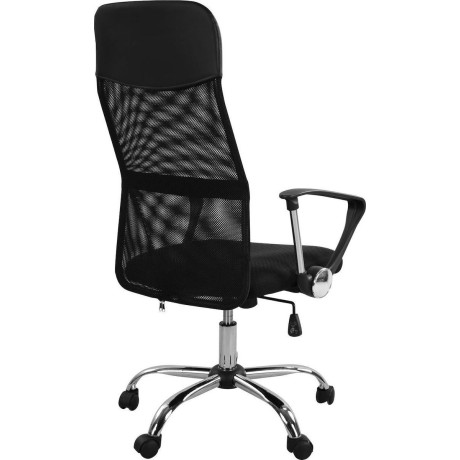 Καρέκλα Γραφείου ArteLibre AΓNΩ Μαύρο PVC 58x60x105-115cm