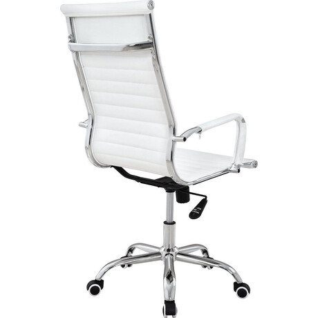 Καρέκλα Γραφείου ArteLibre ΔΙΩΝΗ Λευκό PU 55x60x104-111cm