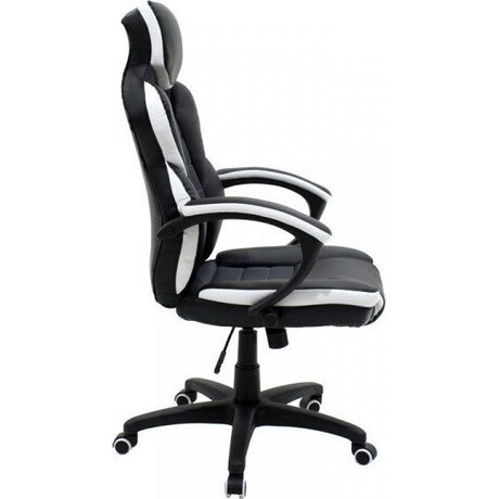 Καρέκλα Γραφείου ArteLibre Gaming ΚΛΕΟΝΙΚΗ Μαύρο/Λευκό 65x72x118-126cm