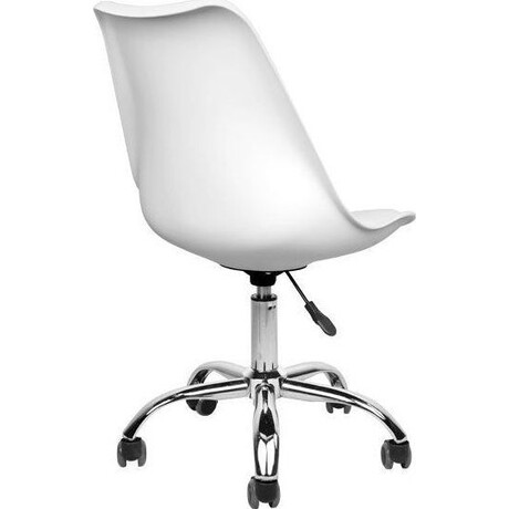 Καρέκλα Γραφείου ArteLibre ΚΥΒΕΛΗ Λευκό PU 48x55x82-92cm