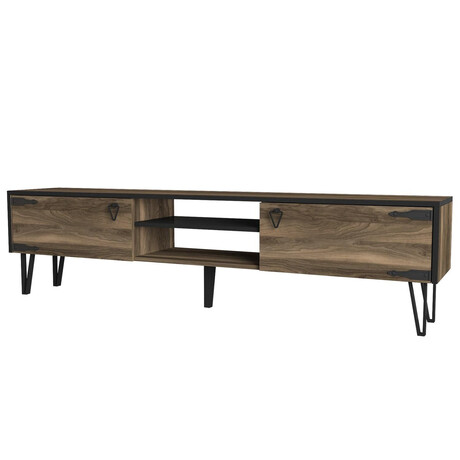 Έπιπλο Τηλεόρασης ArteLibre Thira Σκούρο Καφέ 180x30x49cm