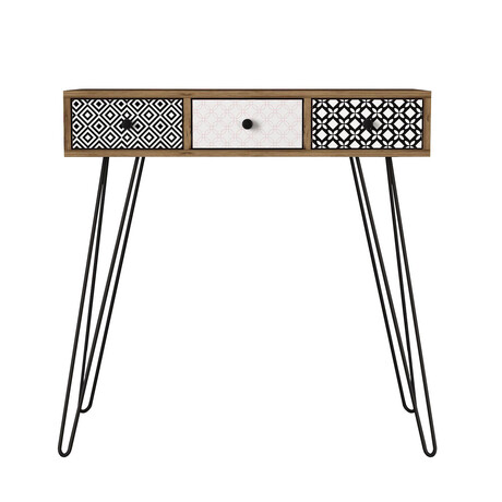 Κονσόλα ArteLibre LIDYA Καφέ Με Σχέδιο 90x35x91cm