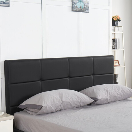 Κρεβάτι ArteLibre ANEMONE Μαύρο PU Με Αποθηκευτικό Χώρο 217x170x100cm (Στρώμα 160x200cm)