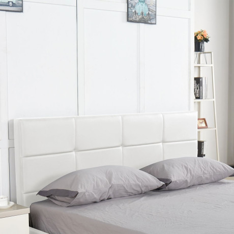 Κρεβάτι ArteLibre ANEMONE Λευκό PU Με Αποθηκευτικό Χώρο 217x170x100cm (Στρώμα 160x200cm)