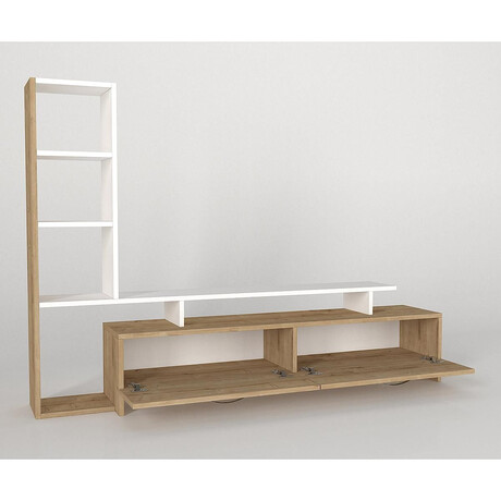 Σύνθετο ArteLibre KENTUCKY Sapphire/Λευκό Μοριοσανίδα 168x30x120cm