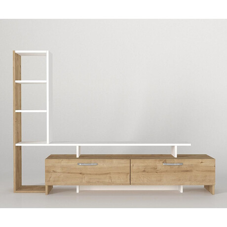 Σύνθετο ArteLibre KENTUCKY Sapphire/Λευκό Μοριοσανίδα 168x30x120cm