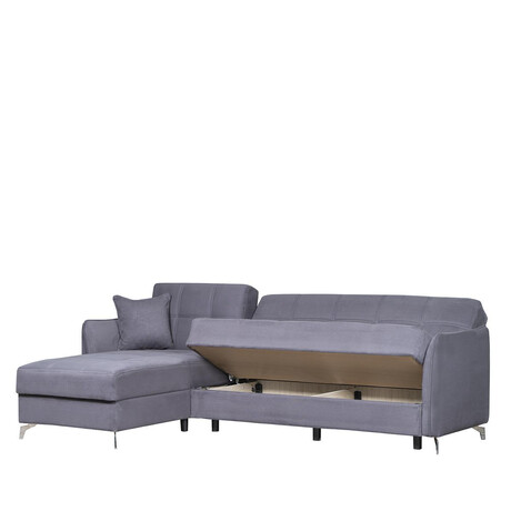 Καναπές Γωνιακός ArteLibre JOAQUIN Γκρι 272x150x90cm