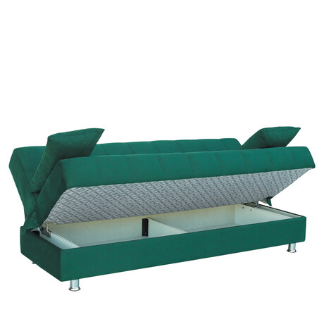 Καναπές Κρεβάτι Τριθέσιος ArteLibre LAURA Μέντα 190x75x80cm