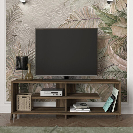 Έπιπλο Τηλεόρασης ArteLibre IRAKLEIA Καρυδί Μοριοσανίδα/Μελαμίνη 148x30x39cm