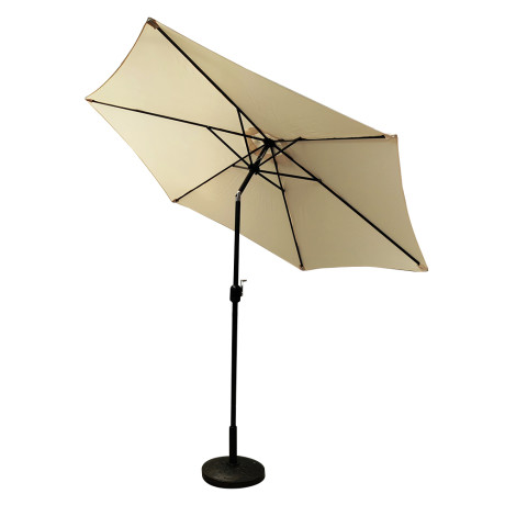 Ομπρέλα Κήπου ArteLibre GRACIOSA Μπεζ/Μαύρο Αλουμίνιο/Ύφασμα Φ3x2.55m