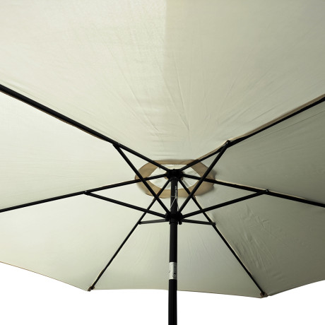 Ομπρέλα Κήπου ArteLibre GRACIOSA Μπεζ/Μαύρο Αλουμίνιο/Ύφασμα Φ3x2.55m
