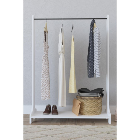 Κρεμάστρα Δαπέδου ArteLibre ORATILE Λευκό Μοριοσανίδα/Μέταλλο 89x35x128cm