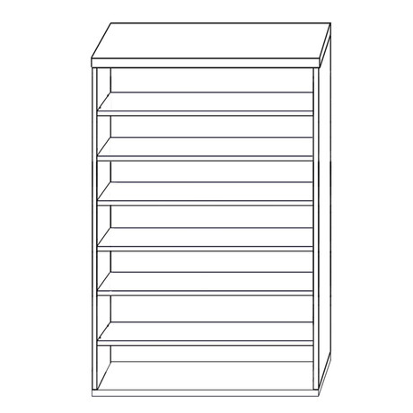 Παπουτσοθήκη ArteLibre SARA Φυσικό Μοριοσανίδα/Μελαμίνη 80x40x180cm