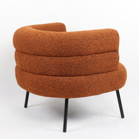 Πολυθρόνα ArteLibre CEREN Πορτοκαλί Ύφασμα/Μέταλλο/Ξύλο 87x80x70cm