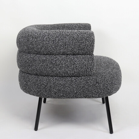 Πολυθρόνα ArteLibre CEREN Μαύρο Ύφασμα/Μέταλλο/Ξύλο 87x80x70cm