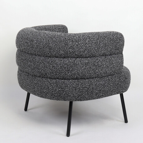 Πολυθρόνα ArteLibre CEREN Μαύρο Ύφασμα/Μέταλλο/Ξύλο 87x80x70cm