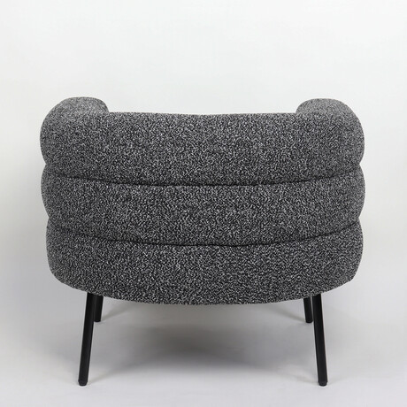 Πολυθρόνα ArteLibre CEREN Μαύρο Ύφασμα/Μέταλλο/Ξύλο 87x80x70cm