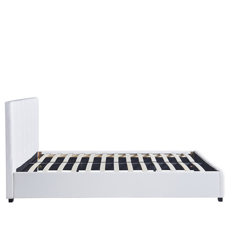 Κρεβάτι ArteLibre ABELIA Λευκό PU (Στρώμα 160x200cm)