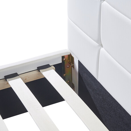 Κρεβάτι ArteLibre ABELIA Λευκό PU (Στρώμα 160x200cm)