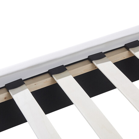 Κρεβάτι ArteLibre ABELIA Λευκό PU (Στρώμα 160x200cm)