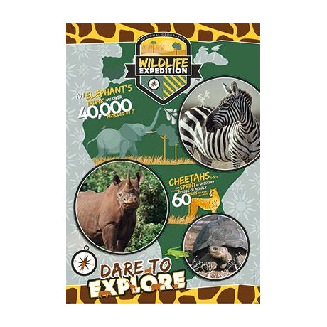Clementoni Παιδικό Παζλ Super Color National Geo Kids Wildlife 180 τμχ