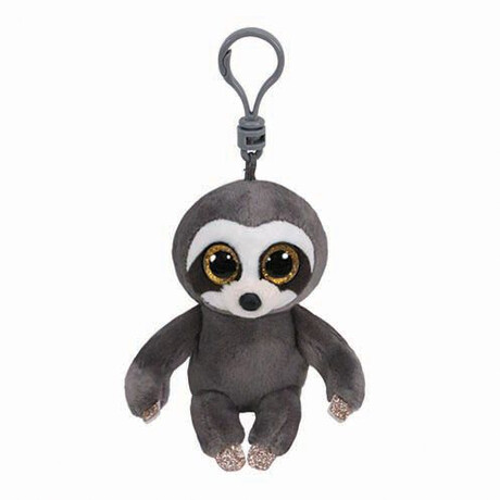 TY Beanie Boos Dangler Χνουδωτό Κλιπ Βραδύποδας Γκρι 8.5εκ