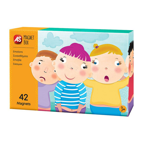 AS Magnet Box Συναισθήματα 42 Εκπαιδευτικοί Χάρτινοι Μαγνήτες Για 3+ Χρονών