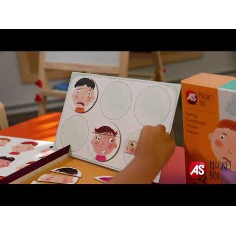 AS Magnet Box Συναισθήματα 42 Εκπαιδευτικοί Χάρτινοι Μαγνήτες Για 3+ Χρονών