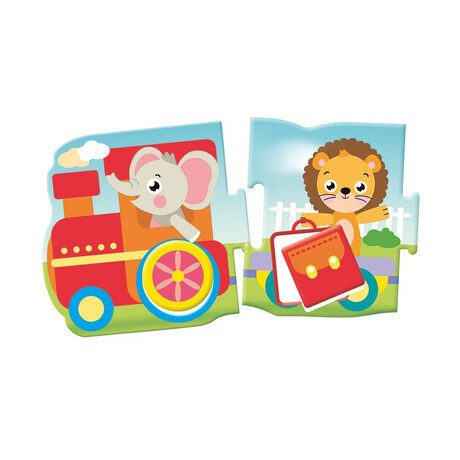 Εξυπνούλης Baby Montessori Εκπαιδευτικό Παιχνίδι Τρενάκι Με Σχήματα Για 12-36 Μηνών