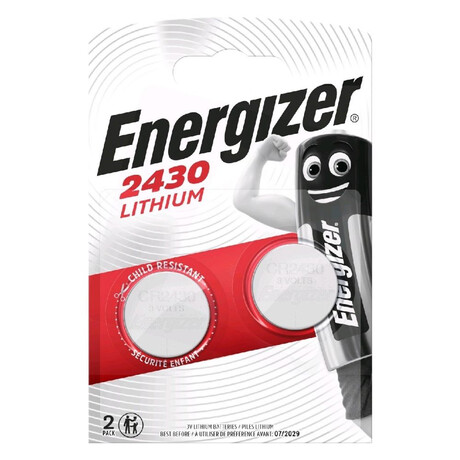 Energizer Μπαταρίες Λιθίου Ρολογιών Cr2430 3v 2τμχ (9283117) (Ene9283117)