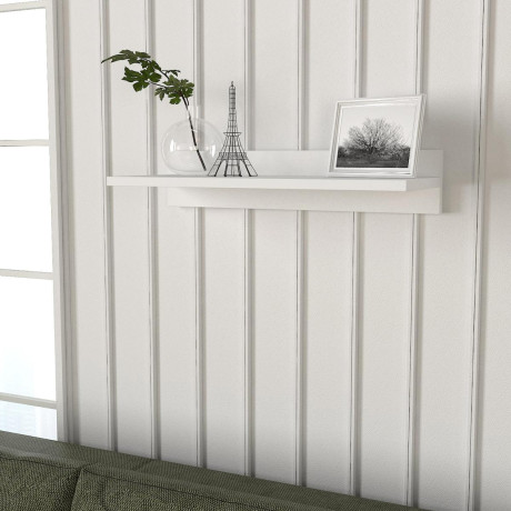 Ράφι Τοίχου ArteLibre EMBER Λευκό Μοριοσανίδα/Μελαμίνη 60x24x12cm