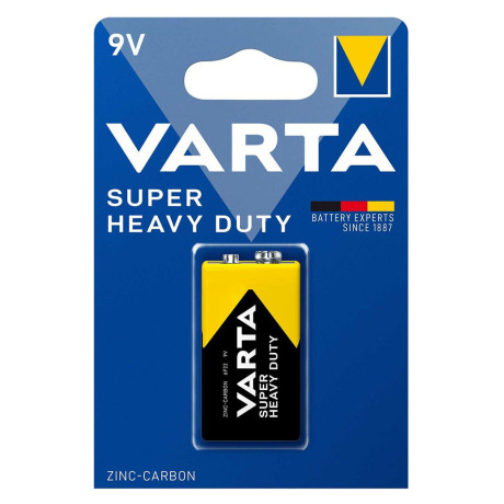 Varta Μπαταρία Zinc Carbon Super Heavy Duty, 9v, 1τμχ