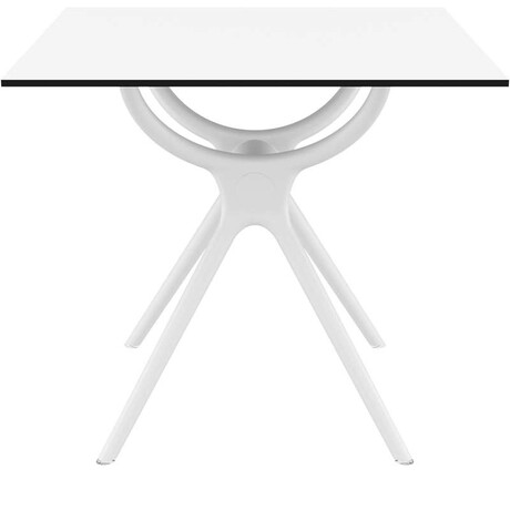 AIR ΤΡΑΠΕΖΙ 80Χ80Χ74εκ. WHITE LAMINATE 12mm