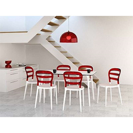 BIBI WHITE/RED TRANSP.ΚΑΡΕΚΛΑ