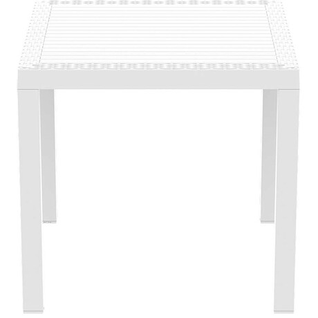 ORLANDO 80Χ80Χ75εκ. WHITE ΤΡΑΠΕΖΙ ΠΟΛ/ΝΙΟΥ