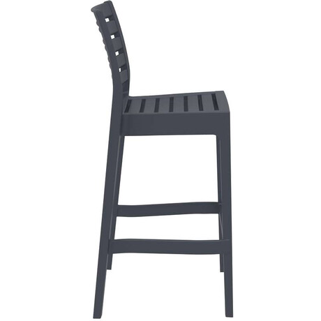 ARES ΣΚΑΜΠΟ ΜΠΑΡ75εκ. DARK GREY ΠΟΛ/ΝΙΟΥ