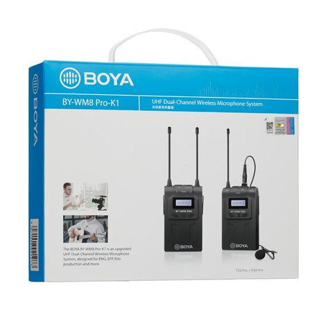 BOYA BY-WM8 pro-K1 wireless mic UHF Wireless mic 1+1