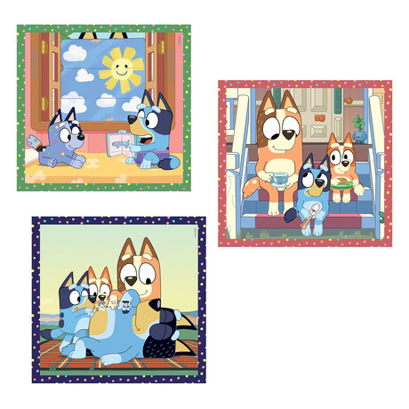 Clementoni Παιδικό Παζλ Super Color Bluey 3x48 τμχ